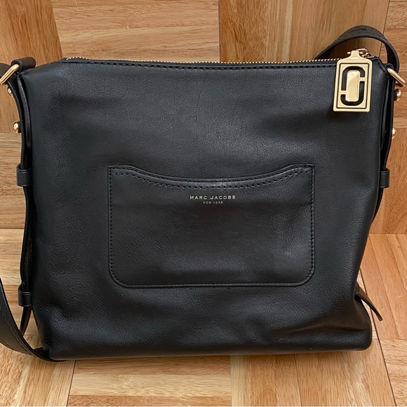 Marc Jacobs Downtown Studded Black Leather Crossbody Bag - Picture 7 of 15